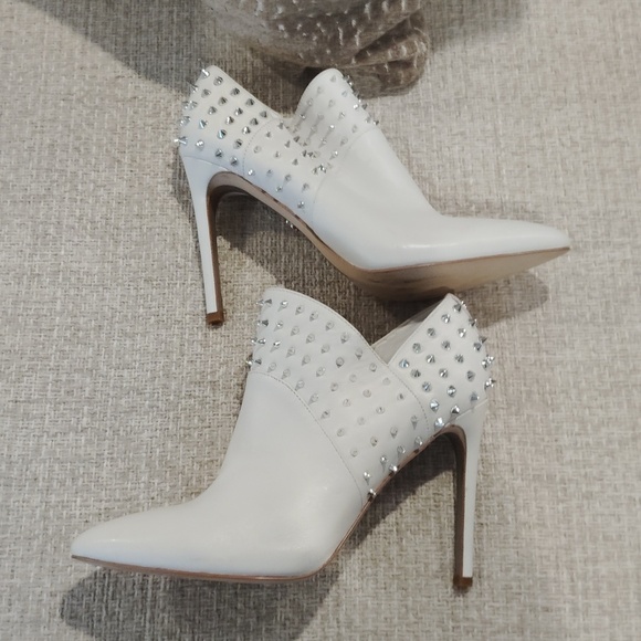 Sam Edelman Stud Ankle Boots Heels - Picture 5 of 7